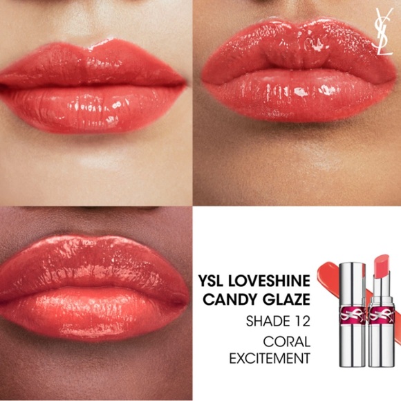 3 for$99! NEW YSL Rouge Volupté Candy Glaze Oil-In-Stick Lipsticks Moisturizing - Picture 9 of 10